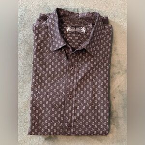 English Laundry L/S Paisley Dress Shirt Inspired by John Lennon,Size: XXL (5072)